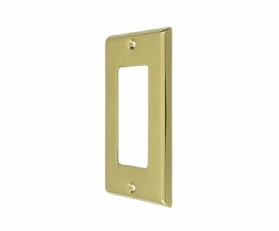 Deltana SWP4754 Single Rocker Switch Plate | Solid Brass | 9 Finishes
