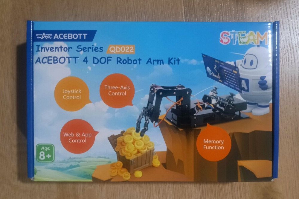 Robot Arm DIY Kit by ACEBOTT - Learn Programming & Coding - 4DOF