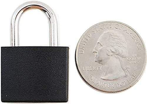 Small Mini Durable ABS Cover Solid Brass Body Individually Keyed Padlock 3pc Orn
