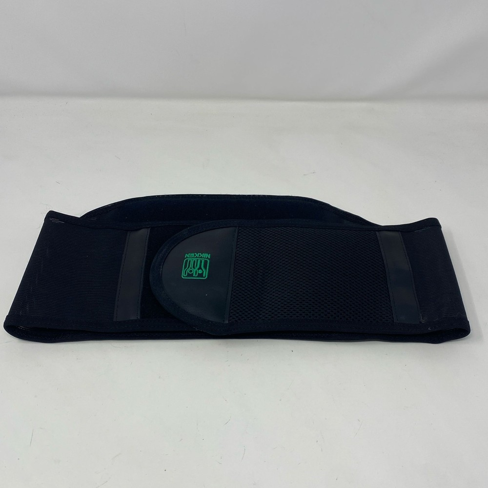 NIKKEN KenkoTherm Back Belt Black Medium 18221 Adjustable Support