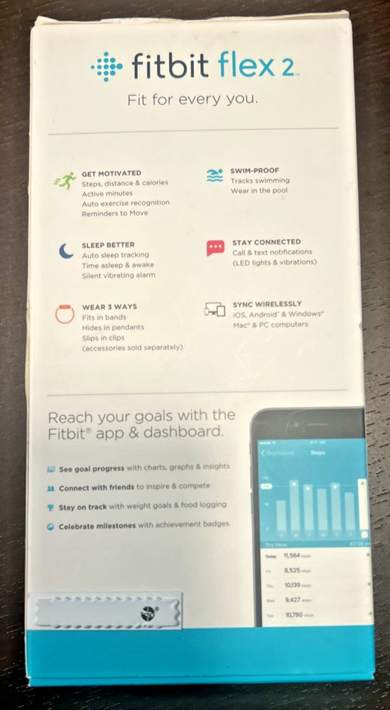 Fitbit Flex 2 Fitness Tracker - Blue