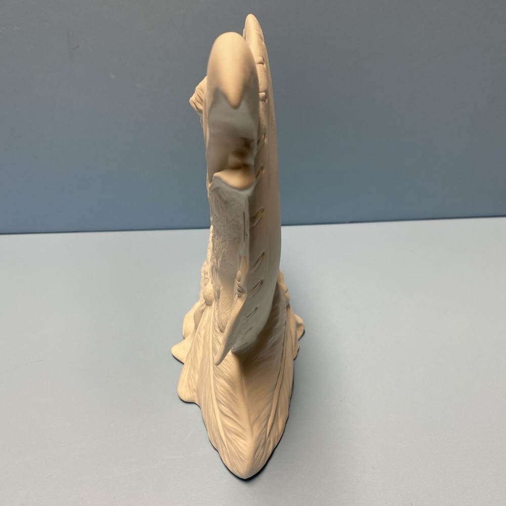 Ceramic Bisque Eagle Shield With Feathers Ready To Paint.Would Make Great Gift