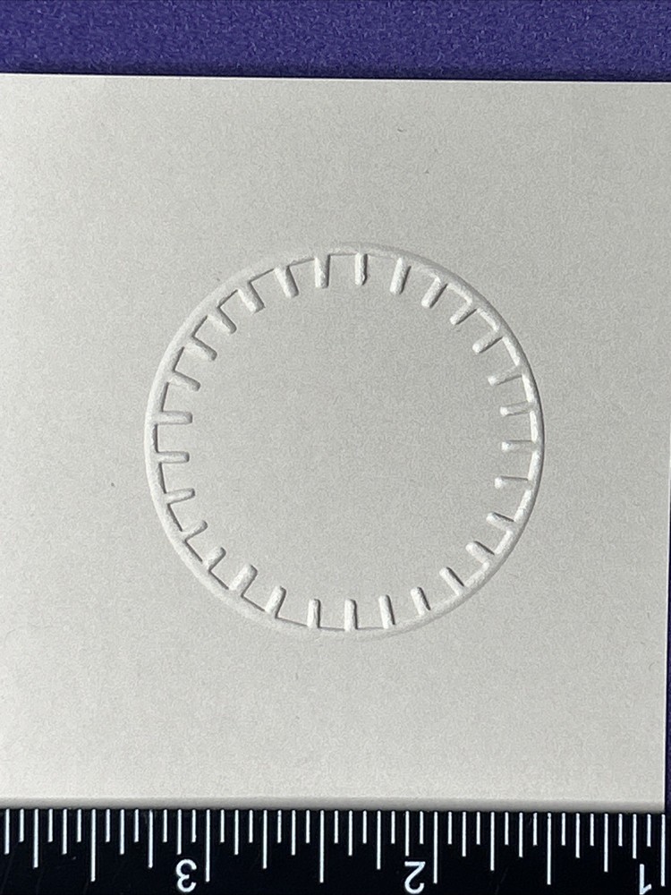 Decorative Circle Embossing Folder Cuttlebug Provo Craft Card Making Scrapbook