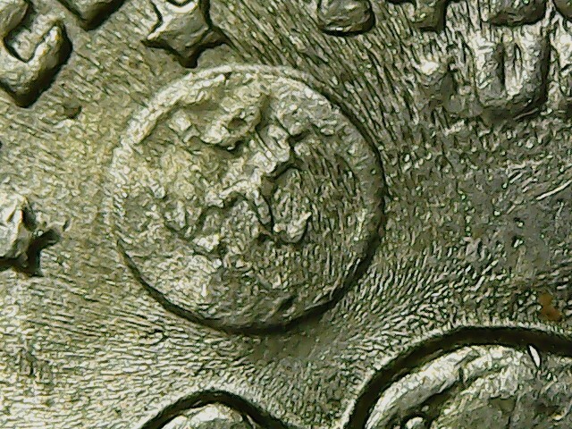 Mint Error in Dollar coin Susan B Anthony 1979 - Error de acuñacion