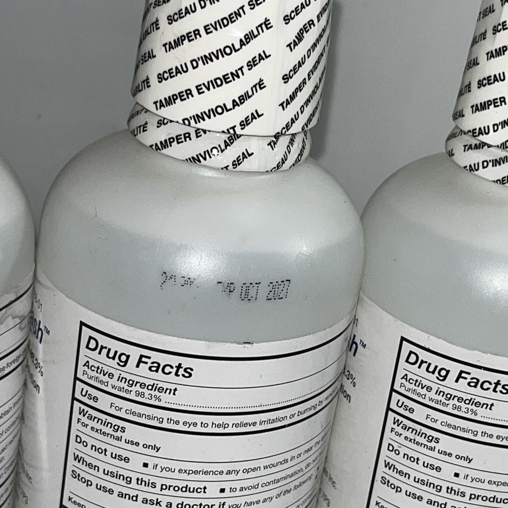 4 Sealed Ophthalmic Solution Eyewash 16oz Each