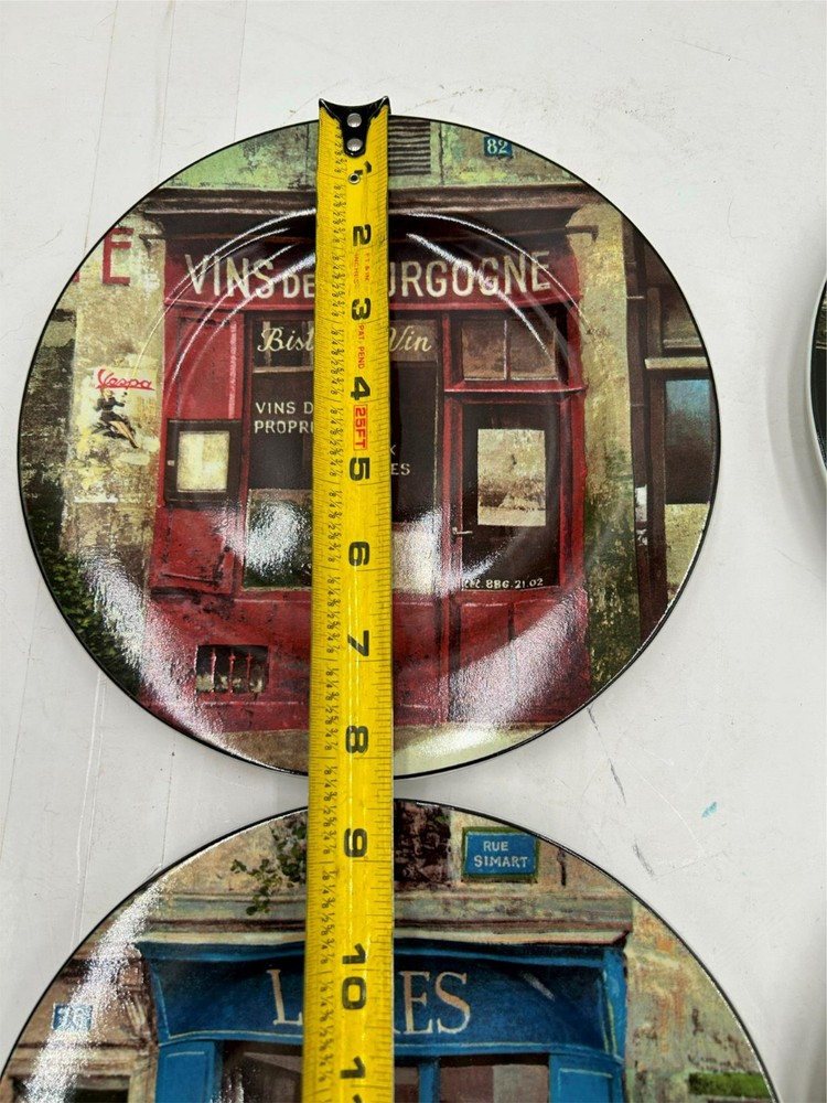 4) SAKURA STOREFRONTS SALAD PLATES
