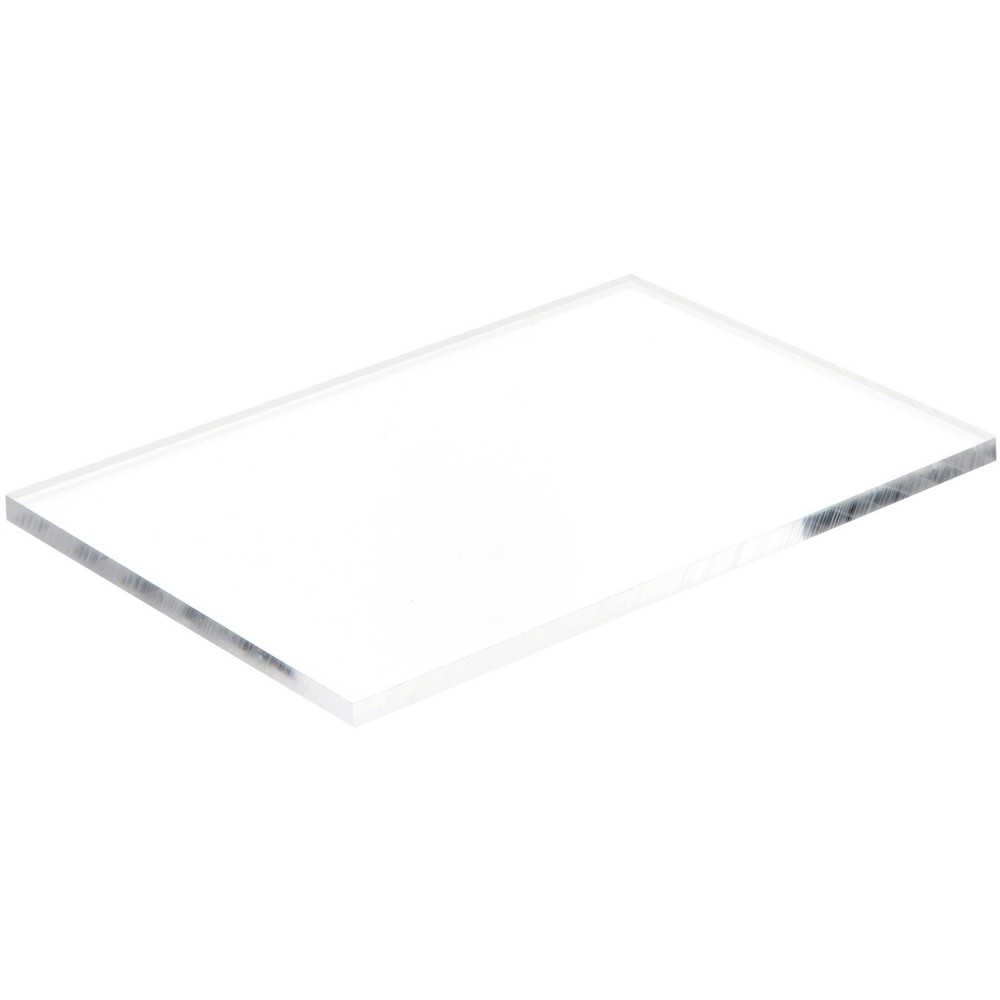 Plymor Clear Acrylic Rectangular Display Base, 6" W x 4" D x 0.25" H