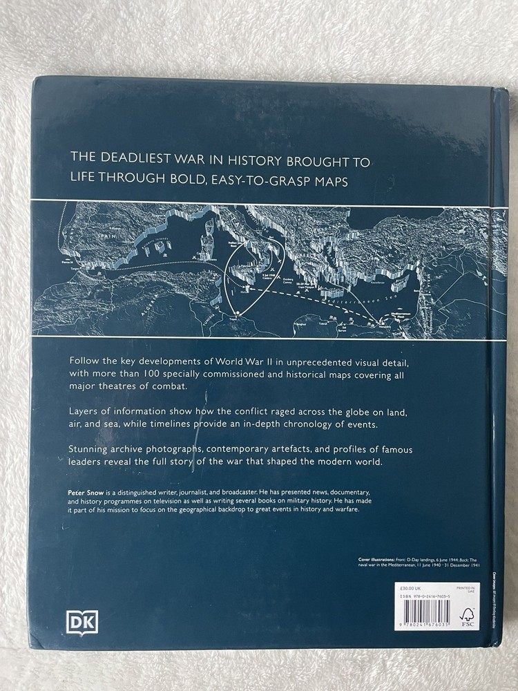 World War II Map by Map (DK History Map by Map) Hardcover 9780241358719