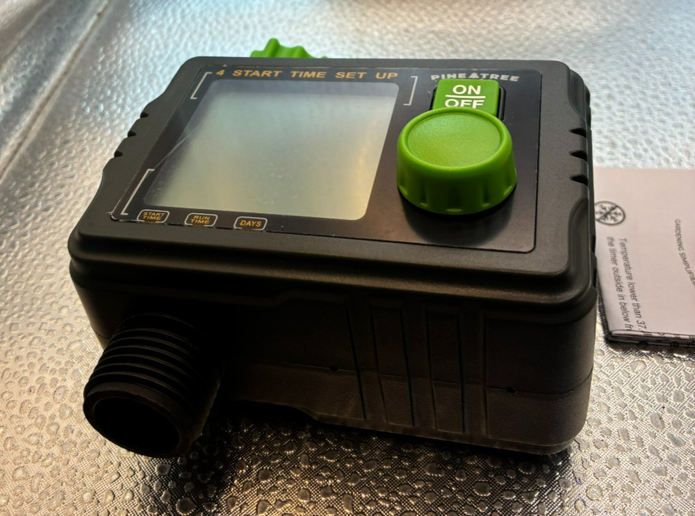 Pine Tree Tools 1-Outlet Hose Timer Automatic Watering Easy Turn Connector