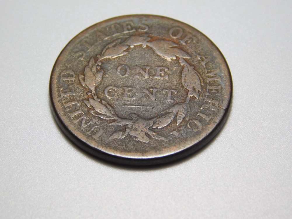 OLD US COPPER COINS 1818 CORONET HEAD LARGE CENT