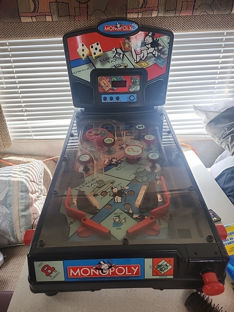 Vintage Monopoly Pinball Machine Game