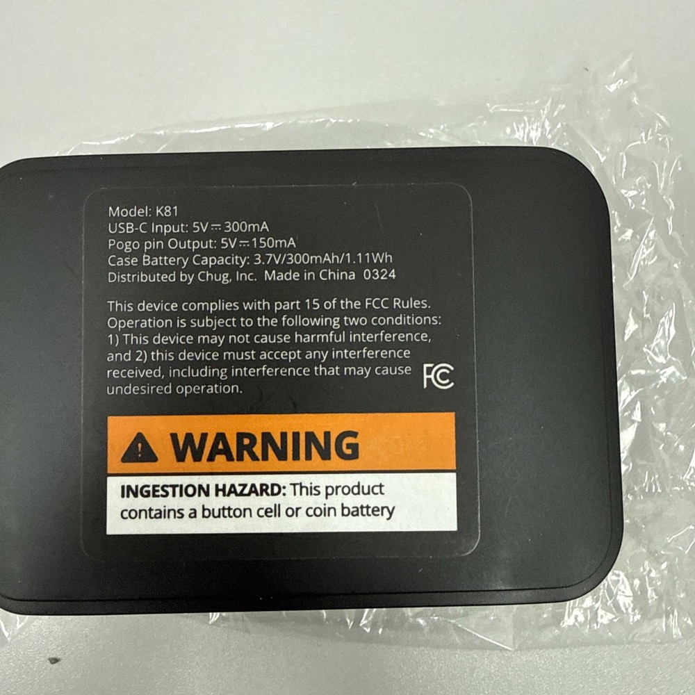 NORTH Wireless Microphone with Charger (USB-C) NEW Open Box