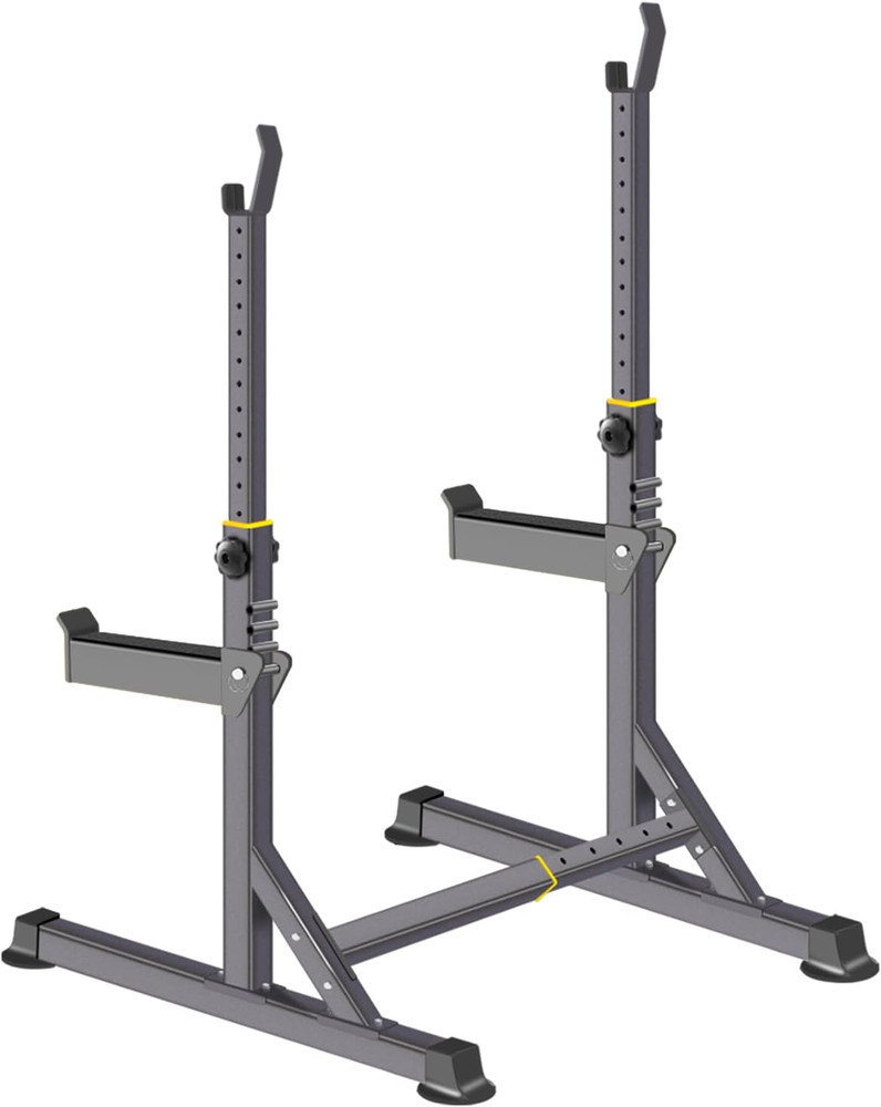 Adjustable Squat Rack,Multi-Function Barbell Rack for Weight Lifting and Home Gy