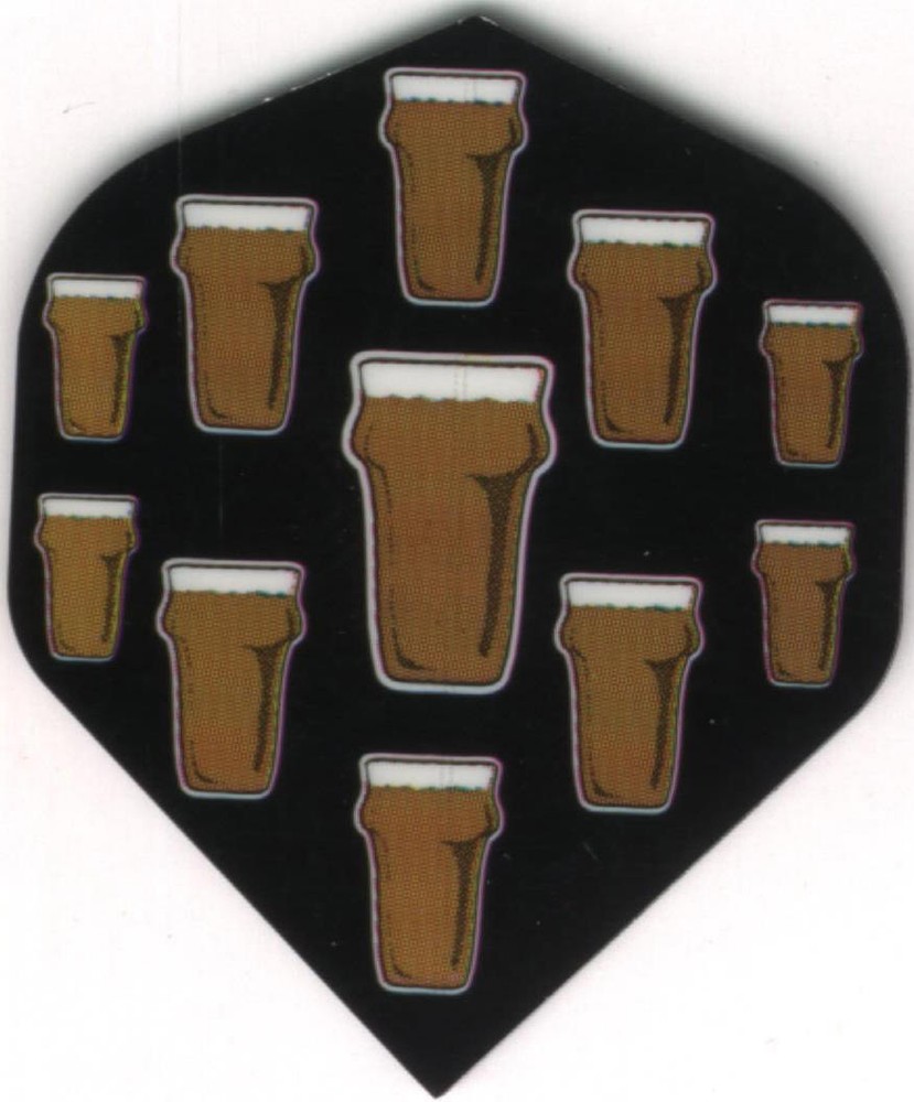 Beer Pints Dart Flights: 3 per set