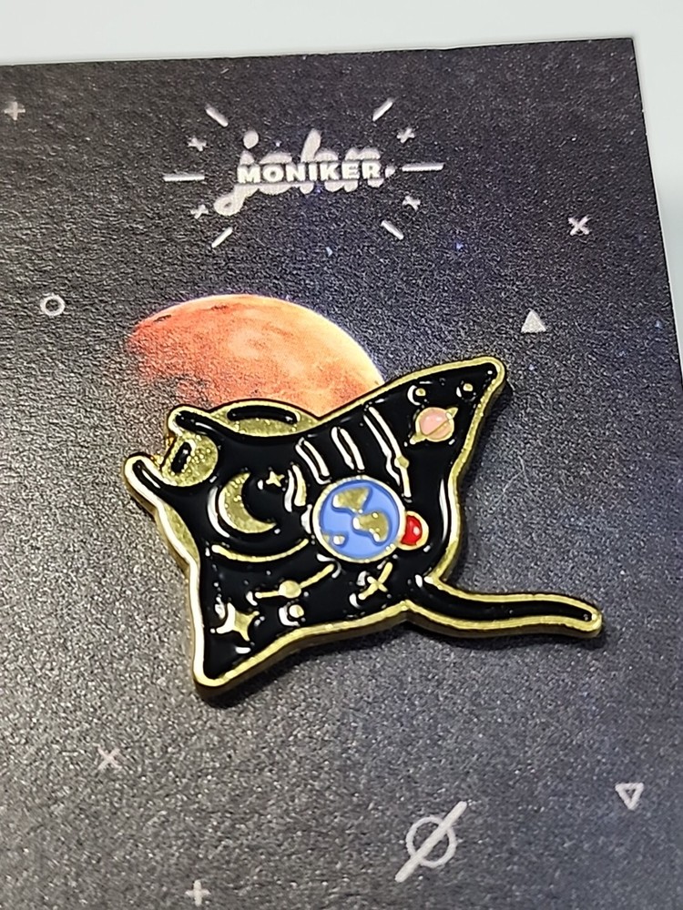 Sting Ray Galaxy Design Lapel Pin