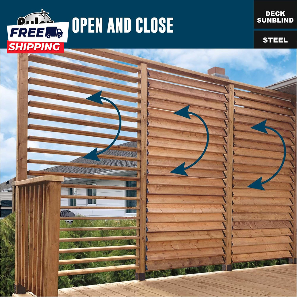 Deck Sunblind System 11060 n Louvers Bracket Shutter Hardware Kit