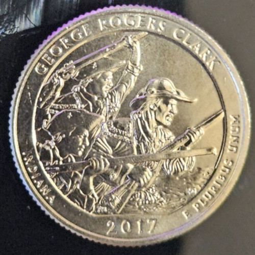 2017 S George Rogers Clark Quarter 25c BU #AB053