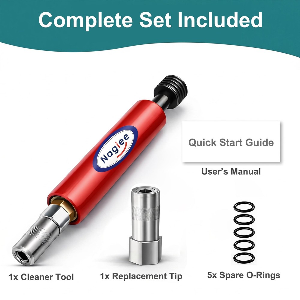 Grease Fitting Cleaning Tool, Grease Zerk Cleaner, Zerk Fitting Cleaning Tool...