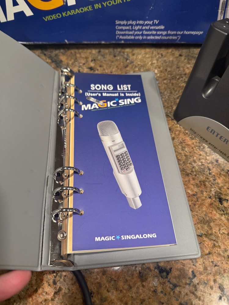 Magic Sing II Enter Tech Karaoke Microphone READ