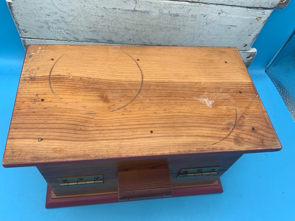 Jane Carroll Solid Wood Hinged Storage Box