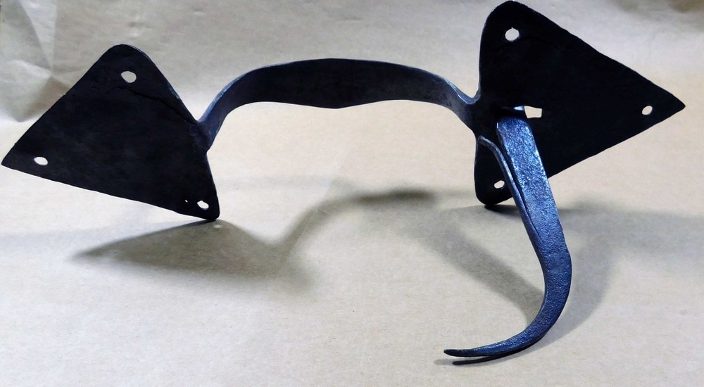 Period Wrought Iron Thumb Latch Dated 1771