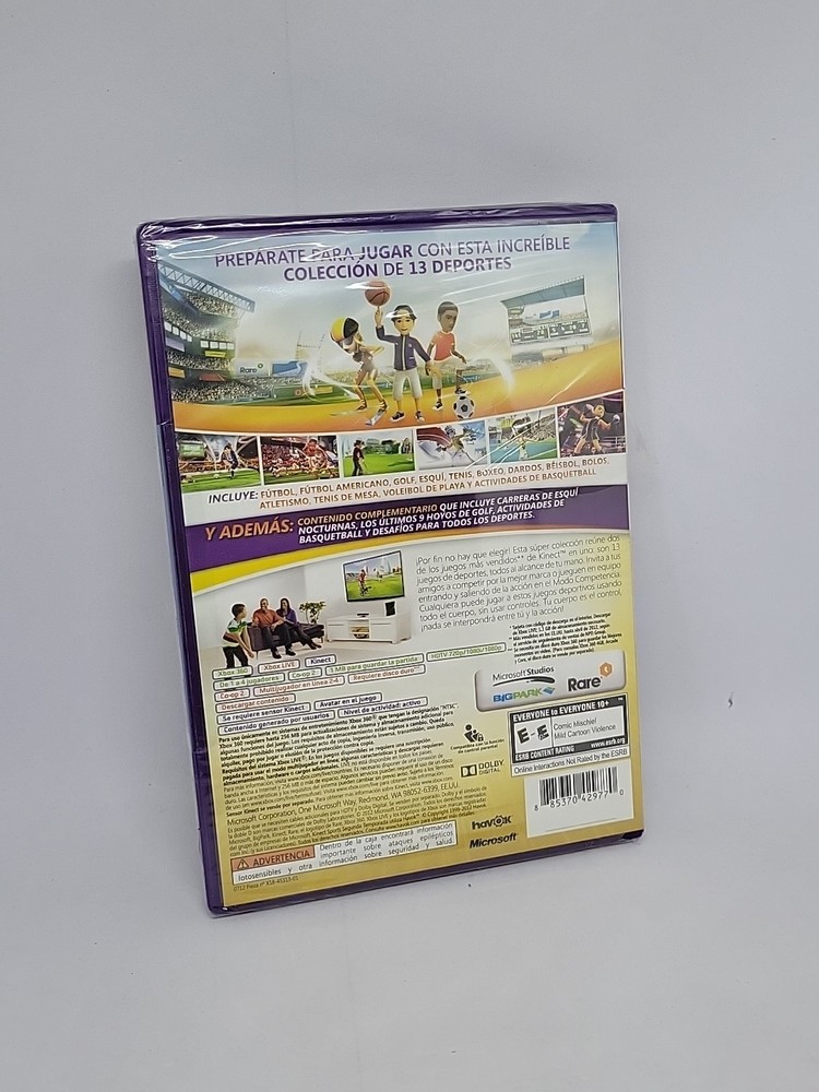 Microsoft Xbox 360 Kinect Motion Sensor Bar Black & 8 Games Bundle 1 is Sealed