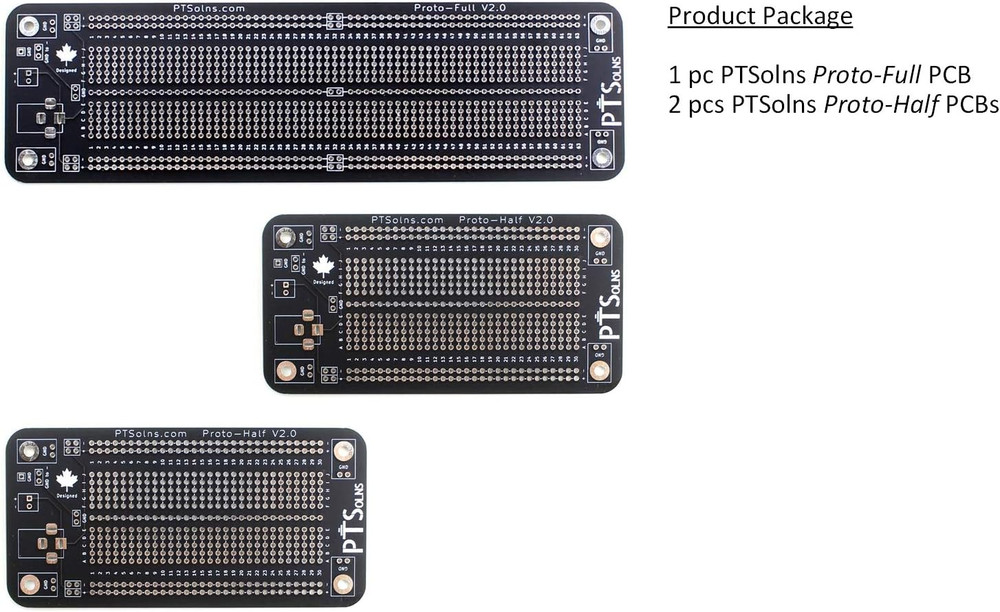 Prototyping Solderable Breadboard PCB Kit (Proto Mix Basic)