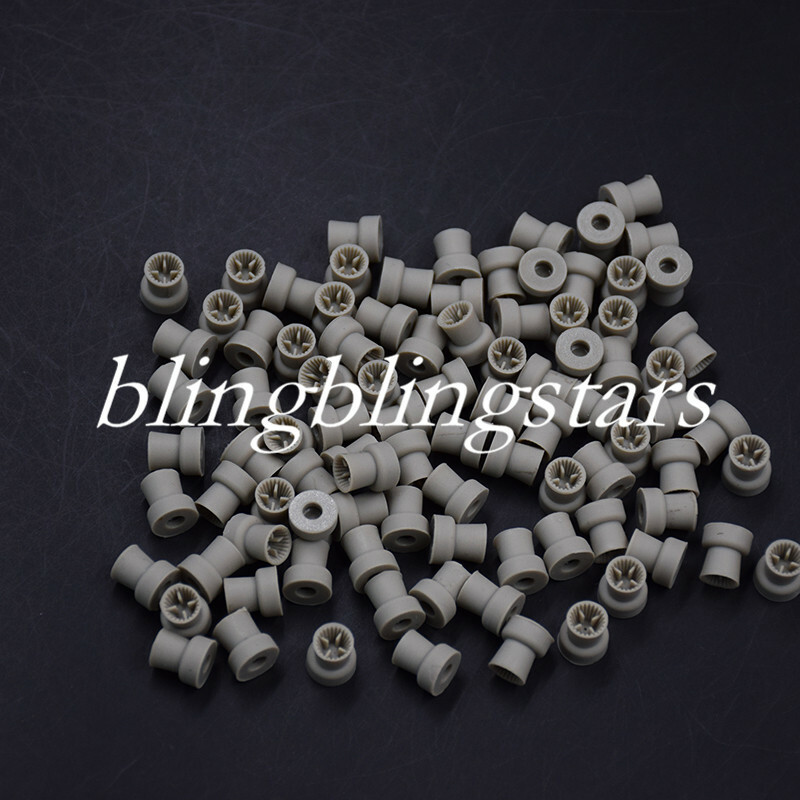100 Pcs/Box Dental Disposable Plain Prophy Cups Polishing Head 4 Webbed Snap-on