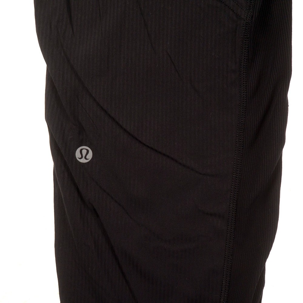 Lululemon Black Capri Pants Womens 4 Pull On Drawstring