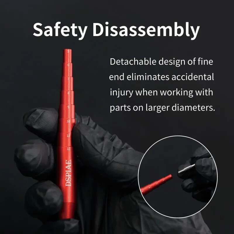 DSPIAE Aluminum Multi-Diameter Stepped Wire Roller Coil Forming Craft Tool