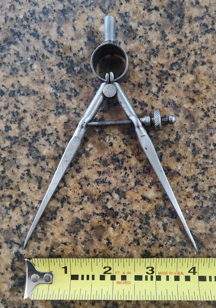 🗽VINTAGE DIVIDER 4" WELL BUILT NOT JUST A FLAT STICK PIECE
