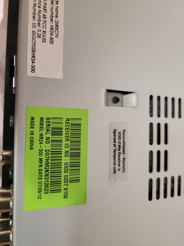 DIRECTV HR54-500 Receiver Box (SR2)