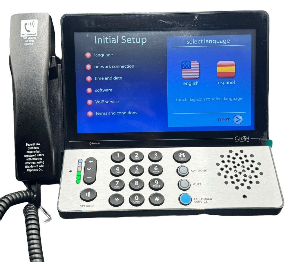 CapTell 2400isp Touch Screen Caption Telephone Ultratec CapTel OPEN BOX