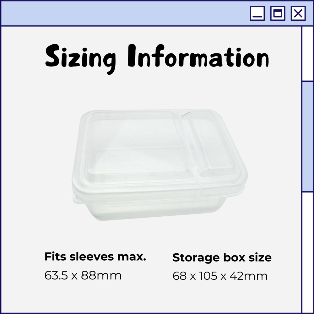 1pc Transparent Flip Small Card Storage Box Card Sleeve Protector Case Container