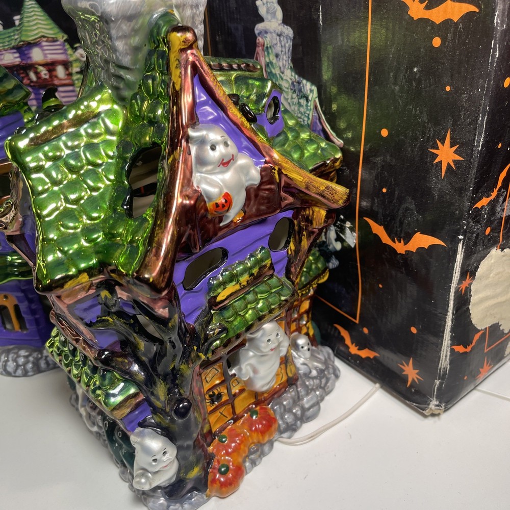 2 Halloween Holiday Celebrations ~ Ghost Manor & Witch Manor Christopher Radko