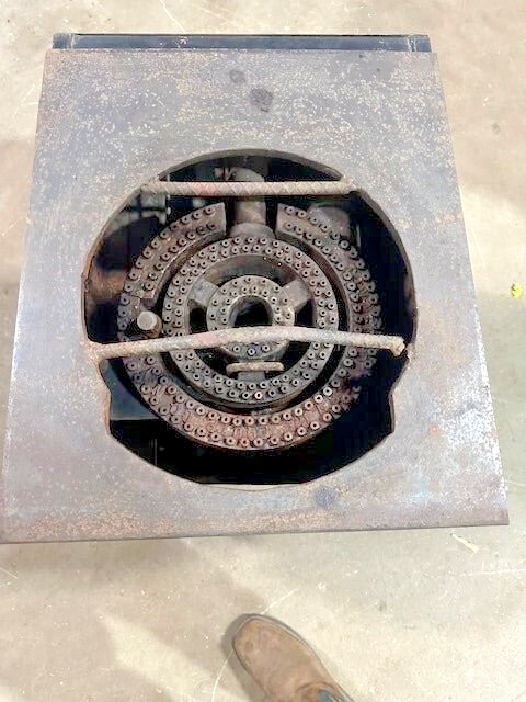 MASTER RANGE SINGLE STOCK POT STOVE W/ INNER AND OUTER RING HEAT GAS CONTROL NG