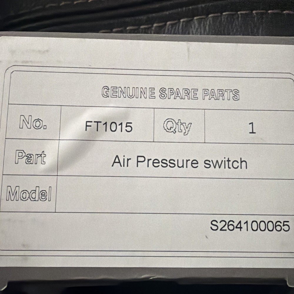 Laars FT1015 Air Pressure Switch NIB!
