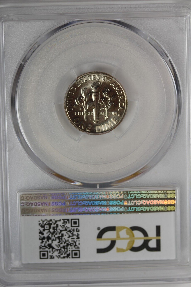 1966 Roosevelt Dime : PCGS SP67 Blazing White