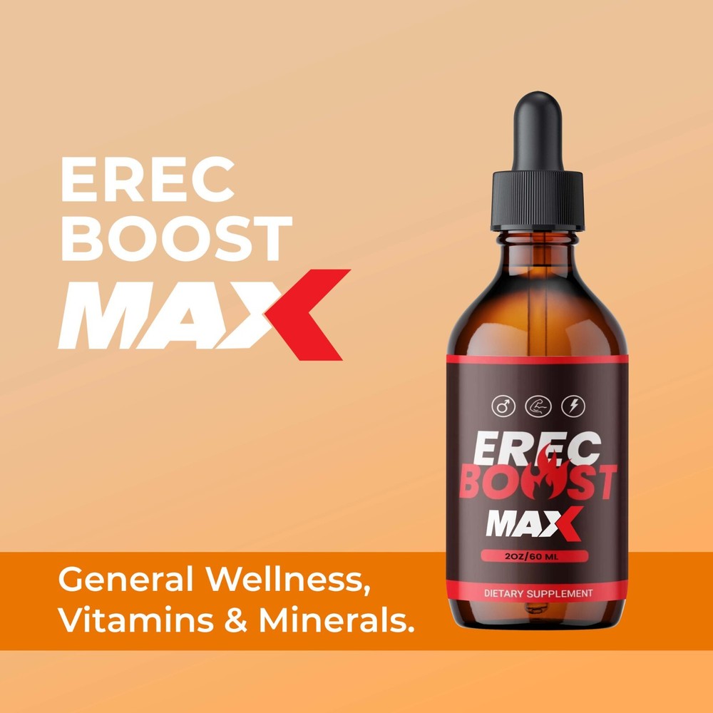 Erec Boost MAX Drops Erec Booster, Erec Boost High Drive (1 Pack)