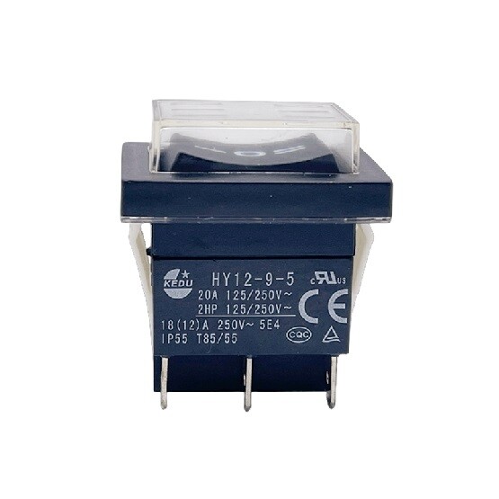 1pc.    Waterproof Rocker Pushbutton Switch for Power Tools- HY12-9-5 6Pin