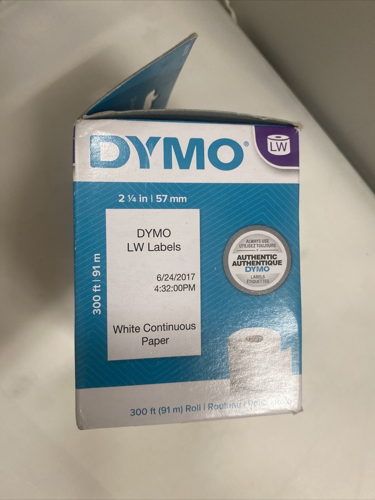 DYMO LW Continuous Labels for LabelWriter Label Printers, White,"2-1/4" x...