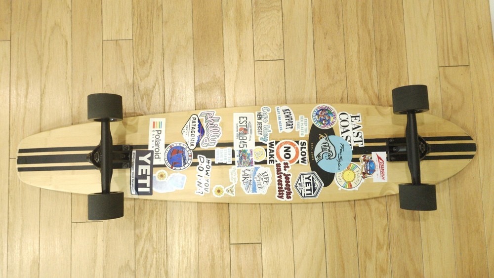 Retrospec Zed Palm Leaves 44" Longboard Skateboard