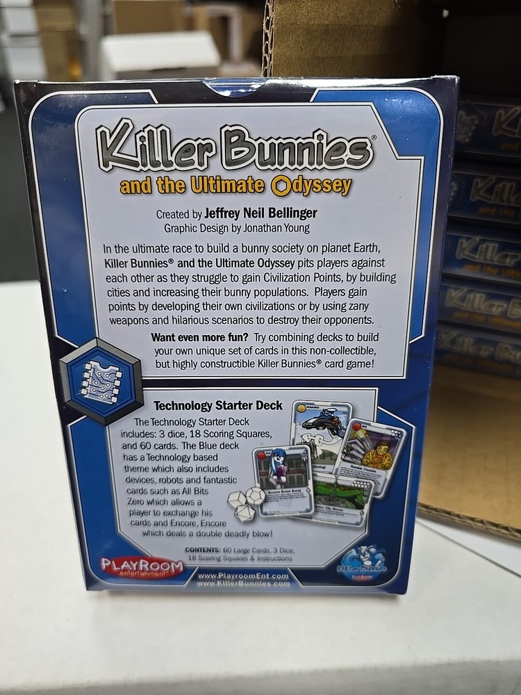 Killer Bunnies & the Ultimate Odyssey Technology Starter Deck NIB 6 Deck Case