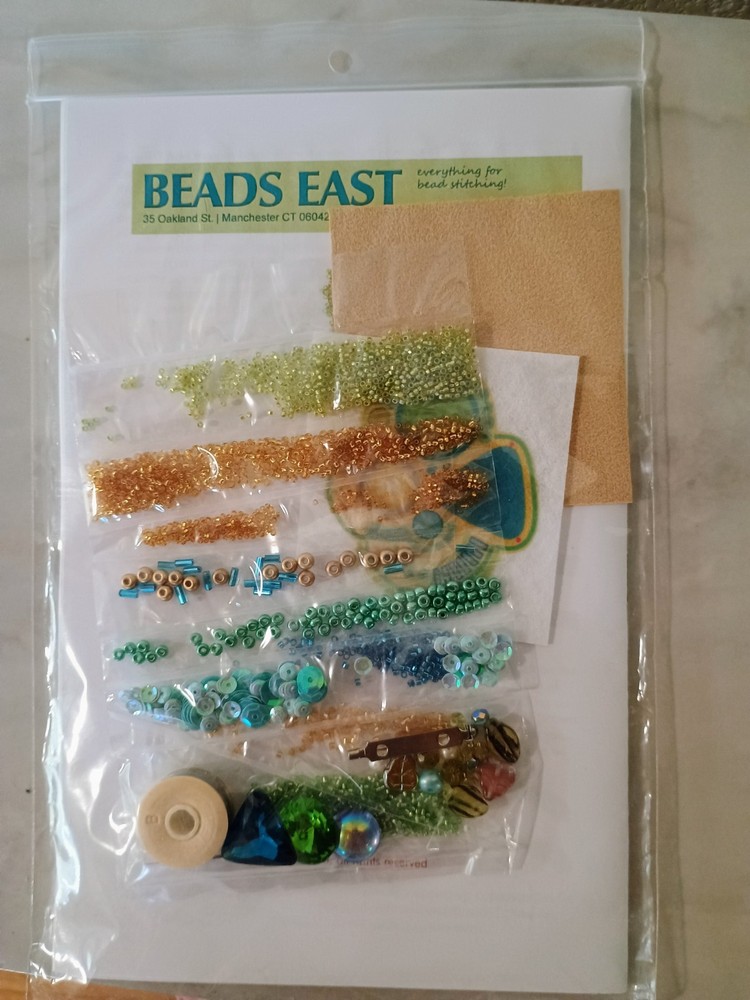 Beads East “Class Act Brooch” Beading Kit By Ann Benson - Never Opened