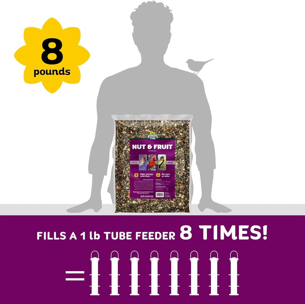 Nut & Fruit Wild Bird – 8 lb. Premium Blend with