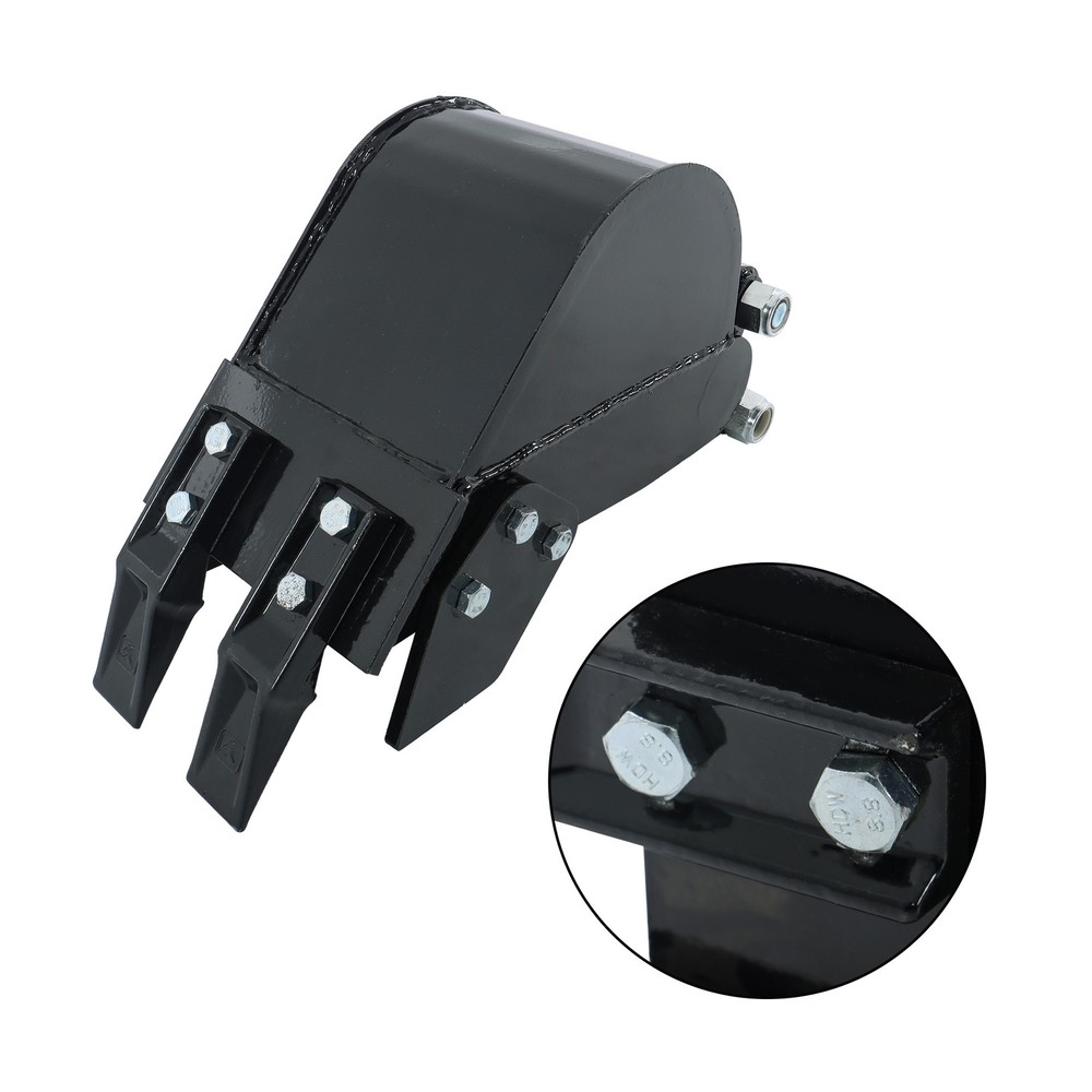 200mm Narrow Bucket Accessory for Mini Excavators Small Digger Attachment