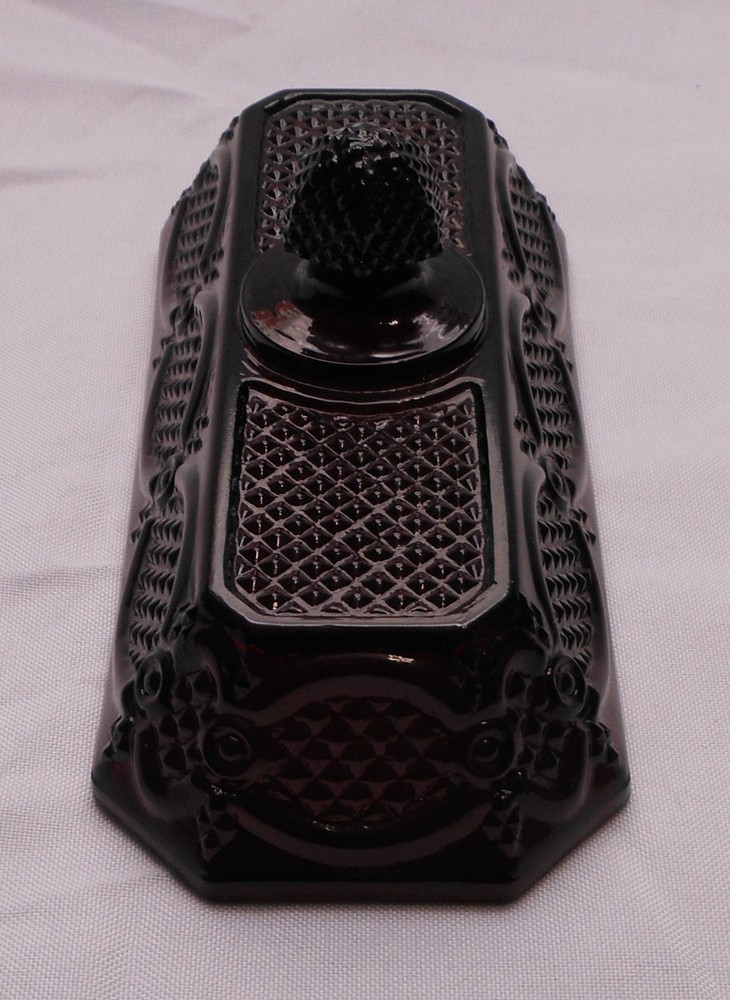 Avon Ruby Red 1876 Cape Cod Covered Butter Dish LID ONLY 6.25" Long Very Good