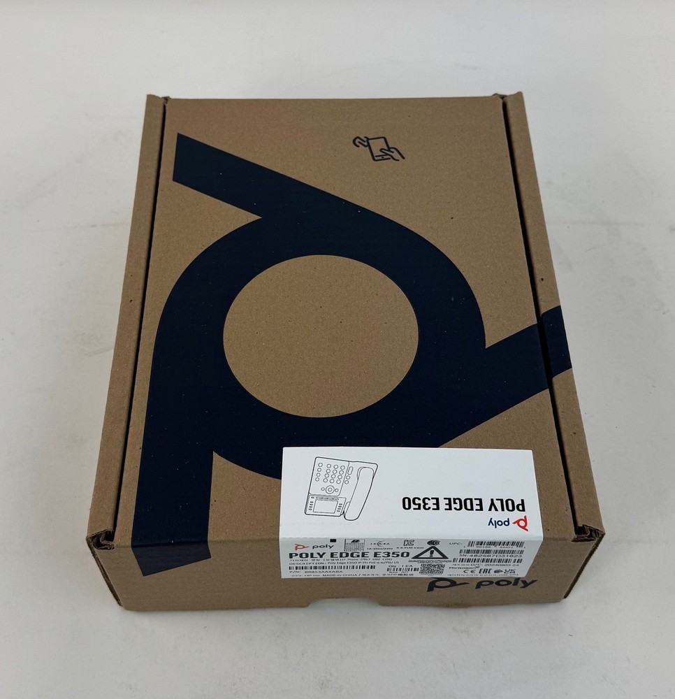 Poly Edge E350 IP Phone - 89B53AA#ABA - With Power Supply - New - Bulk