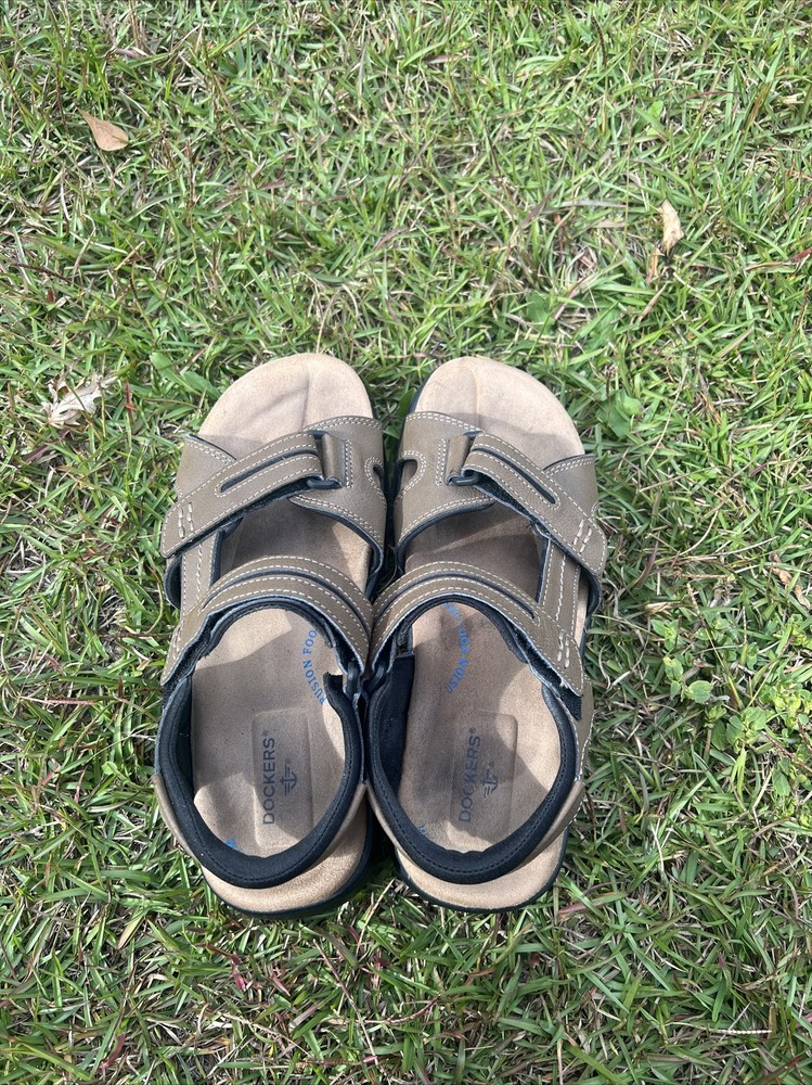 Dockers Brown Adjustable Sandals Men Size 9 M