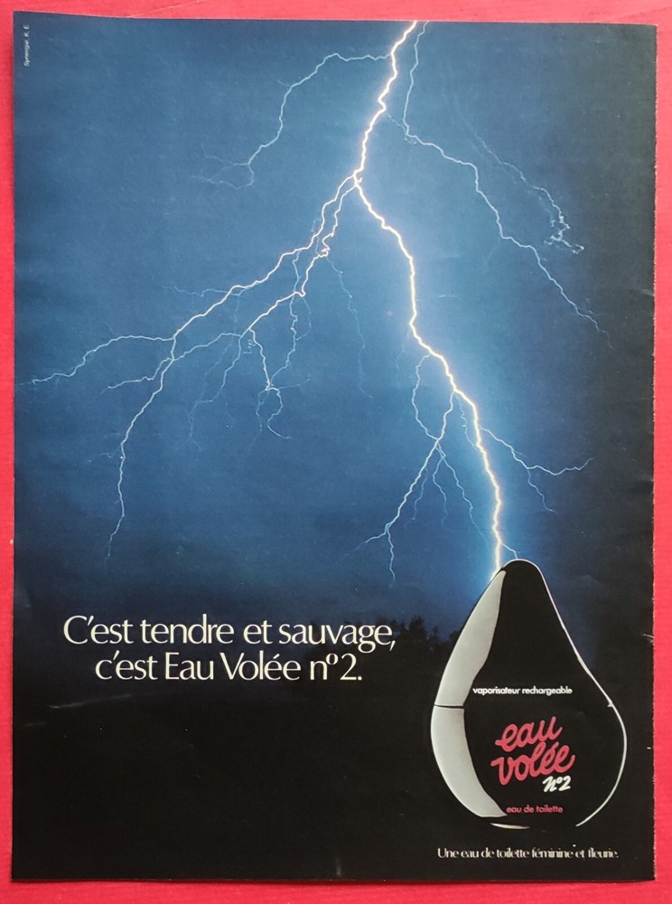 Press advertisement: Perfume EAU VOLEE N°2 Tendre et Sauvage